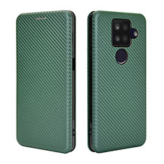 Funda de Cuero Cartera con Soporte Carcasa L04Z para Sharp Aquos Sense4 Plus Verde