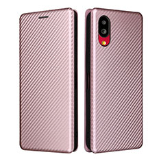 Funda de Cuero Cartera con Soporte Carcasa L04Z para Sharp Simple Sumaho 6 Oro Rosa