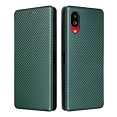 Funda de Cuero Cartera con Soporte Carcasa L04Z para Sharp Simple Sumaho 6 Verde