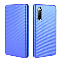 Funda de Cuero Cartera con Soporte Carcasa L04Z para Sony Xperia 10 II Azul