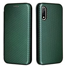 Funda de Cuero Cartera con Soporte Carcasa L04Z para Sony Xperia Ace II Verde