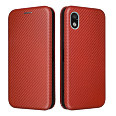 Funda de Cuero Cartera con Soporte Carcasa L04Z para Sony Xperia Ace III Marron