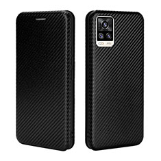 Funda de Cuero Cartera con Soporte Carcasa L04Z para Vivo V20 (2021) Negro