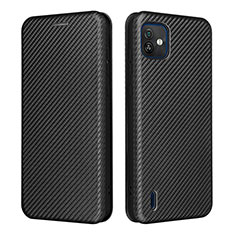 Funda de Cuero Cartera con Soporte Carcasa L04Z para Wiko Y82 Negro