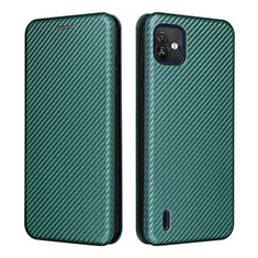 Funda de Cuero Cartera con Soporte Carcasa L04Z para Wiko Y82 Verde