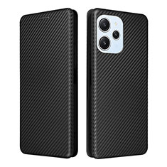 Funda de Cuero Cartera con Soporte Carcasa L04Z para Xiaomi Redmi Note 12R 5G Negro