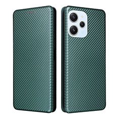 Funda de Cuero Cartera con Soporte Carcasa L04Z para Xiaomi Redmi Note 12R 5G Verde