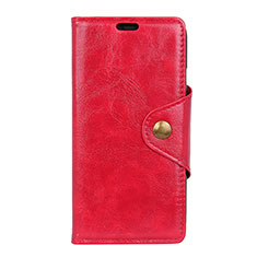 Funda de Cuero Cartera con Soporte Carcasa L05 para Asus Zenfone Max Pro M1 ZB601KL Rojo