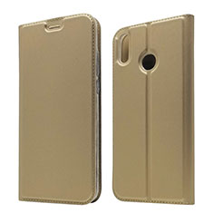 Funda de Cuero Cartera con Soporte Carcasa L05 para Huawei Honor 8X Oro