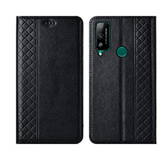 Funda de Cuero Cartera con Soporte Carcasa L05 para Huawei Honor Play4T Negro