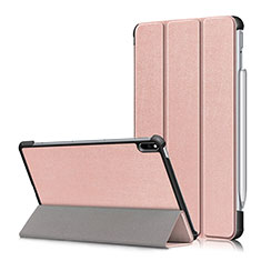 Funda de Cuero Cartera con Soporte Carcasa L05 para Huawei MatePad Pro Oro Rosa