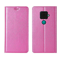 Funda de Cuero Cartera con Soporte Carcasa L05 para Huawei Nova 5i Pro Rosa