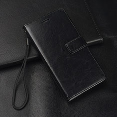 Funda de Cuero Cartera con Soporte Carcasa L05 para Huawei P Smart Pro (2019) Negro