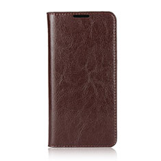 Funda de Cuero Cartera con Soporte Carcasa L05 para Huawei P30 Lite XL Marron