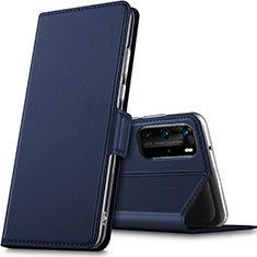 Funda de Cuero Cartera con Soporte Carcasa L05 para Huawei P40 Pro Azul