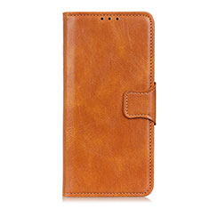 Funda de Cuero Cartera con Soporte Carcasa L05 para Motorola Moto Edge Naranja