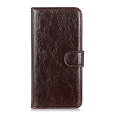 Funda de Cuero Cartera con Soporte Carcasa L05 para Nokia C3 Marron