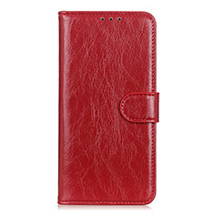 Funda de Cuero Cartera con Soporte Carcasa L05 para Nokia C3 Rojo