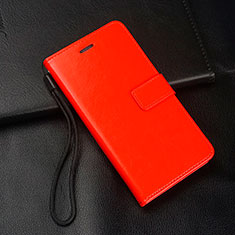 Funda de Cuero Cartera con Soporte Carcasa L05 para Oppo K5 Rojo