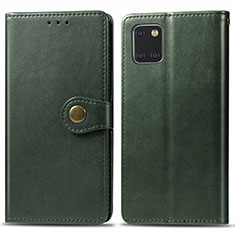 Funda de Cuero Cartera con Soporte Carcasa L05 para Samsung Galaxy M60s Verde