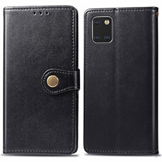 Funda de Cuero Cartera con Soporte Carcasa L05 para Samsung Galaxy Note 10 Lite Negro