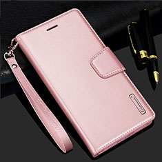 Funda de Cuero Cartera con Soporte Carcasa L05 para Samsung Galaxy S21 FE 5G Oro Rosa