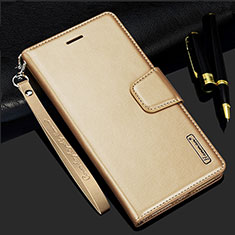 Funda de Cuero Cartera con Soporte Carcasa L05 para Samsung Galaxy S25 5G Oro