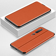 Funda de Cuero Cartera con Soporte Carcasa L05 para Xiaomi Mi 10 Naranja