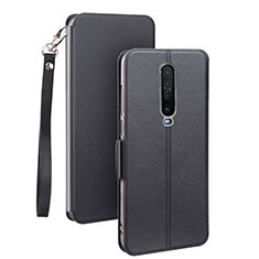 Funda de Cuero Cartera con Soporte Carcasa L05 para Xiaomi Poco X2 Negro