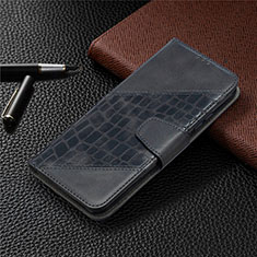 Funda de Cuero Cartera con Soporte Carcasa L05 para Xiaomi Redmi 9 Activ Negro