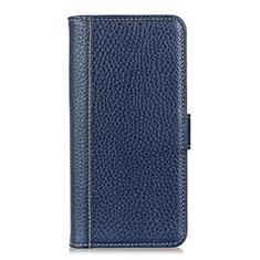 Funda de Cuero Cartera con Soporte Carcasa L05 para Xiaomi Redmi 9A Azul