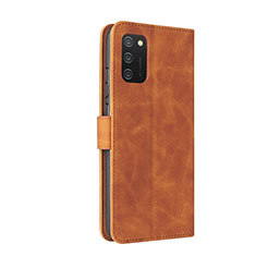 Funda de Cuero Cartera con Soporte Carcasa L05Z para Samsung Galaxy A03s Marron