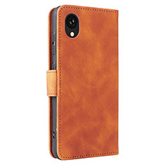 Funda de Cuero Cartera con Soporte Carcasa L05Z para Samsung Galaxy A22 5G SC-56B Marron