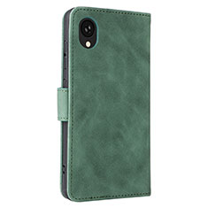 Funda de Cuero Cartera con Soporte Carcasa L05Z para Samsung Galaxy A22 5G SC-56B Verde