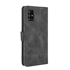 Funda de Cuero Cartera con Soporte Carcasa L05Z para Samsung Galaxy A51 4G Negro