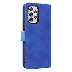 Funda de Cuero Cartera con Soporte Carcasa L05Z para Samsung Galaxy A73 5G Azul