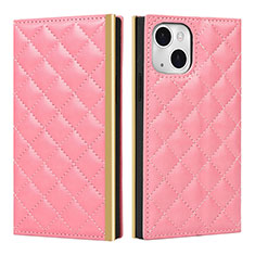 Funda de Cuero Cartera con Soporte Carcasa L06 para Apple iPhone 13 Mini Rosa