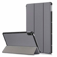 Funda de Cuero Cartera con Soporte Carcasa L06 para Huawei MatePad 5G 10.4 Gris