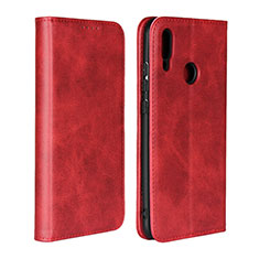 Funda de Cuero Cartera con Soporte Carcasa L06 para Huawei P Smart (2019) Rojo