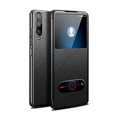 Funda de Cuero Cartera con Soporte Carcasa L06 para Huawei P Smart Pro (2019) Negro