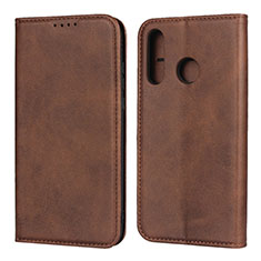 Funda de Cuero Cartera con Soporte Carcasa L06 para Huawei P30 Lite XL Marron