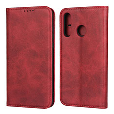 Funda de Cuero Cartera con Soporte Carcasa L06 para Huawei P30 Lite XL Rojo