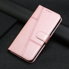 Funda de Cuero Cartera con Soporte Carcasa L06 para Motorola Moto Edge S Pro 5G Oro Rosa