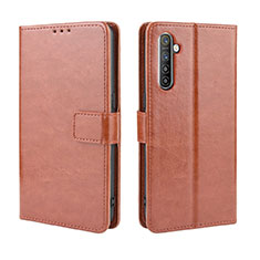 Funda de Cuero Cartera con Soporte Carcasa L06 para Oppo K5 Marron