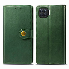 Funda de Cuero Cartera con Soporte Carcasa L06 para Oppo Reno4 Lite Verde