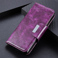 Funda de Cuero Cartera con Soporte Carcasa L06 para Samsung Galaxy M51 Morado