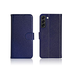 Funda de Cuero Cartera con Soporte Carcasa L06 para Samsung Galaxy S24 5G Azul