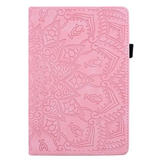 Funda de Cuero Cartera con Soporte Carcasa L06 para Samsung Galaxy Tab S6 Lite 4G 10.4 SM-P615 Rosa