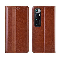 Funda de Cuero Cartera con Soporte Carcasa L06 para Xiaomi Mi 10 Ultra Marron Claro