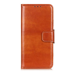 Funda de Cuero Cartera con Soporte Carcasa L06 para Xiaomi Mi 10i 5G Naranja